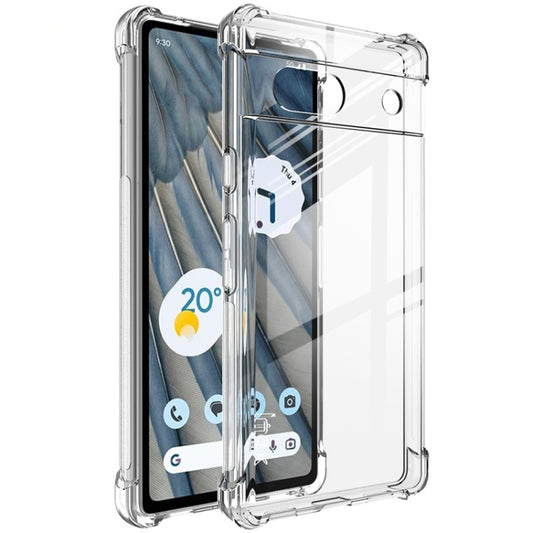 For Google Pixel 7a imak Shockproof Airbag TPU Phone Case(Transparent) - Google Cases by imak | Online Shopping South Africa | PMC Jewellery