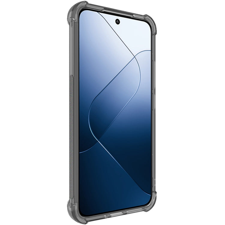 For Xiaomi 14 5G imak Shockproof Airbag TPU Phone Case(Transparent Black) - free shipping - PMC Jewellery - Order now!
