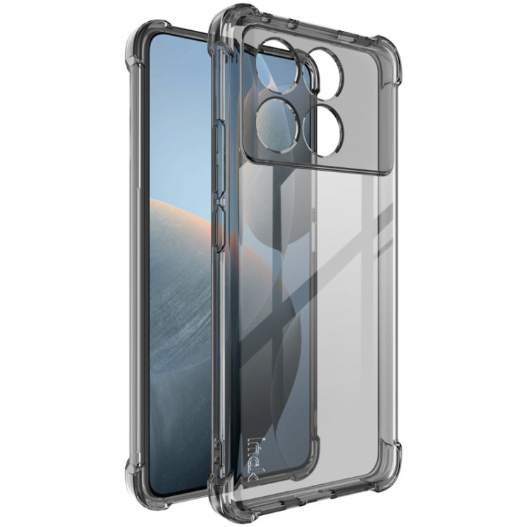 For Xiaomi Poco X6 Pro 5G/Redmi K70E 5G imak Shockproof Airbag TPU Phone Case(Transparent Black) - K70E Cases by imak | Online Shopping South Africa | PMC Jewellery