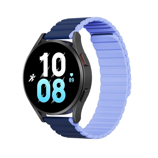 DUX DUCIS Magnetic Silicone Watch Band, Size:22mm(Blue) - 20mm Bands by DUX DUCIS | Online Shopping South Africa | PMC Jewellery | Buy Now Pay Later Mobicred