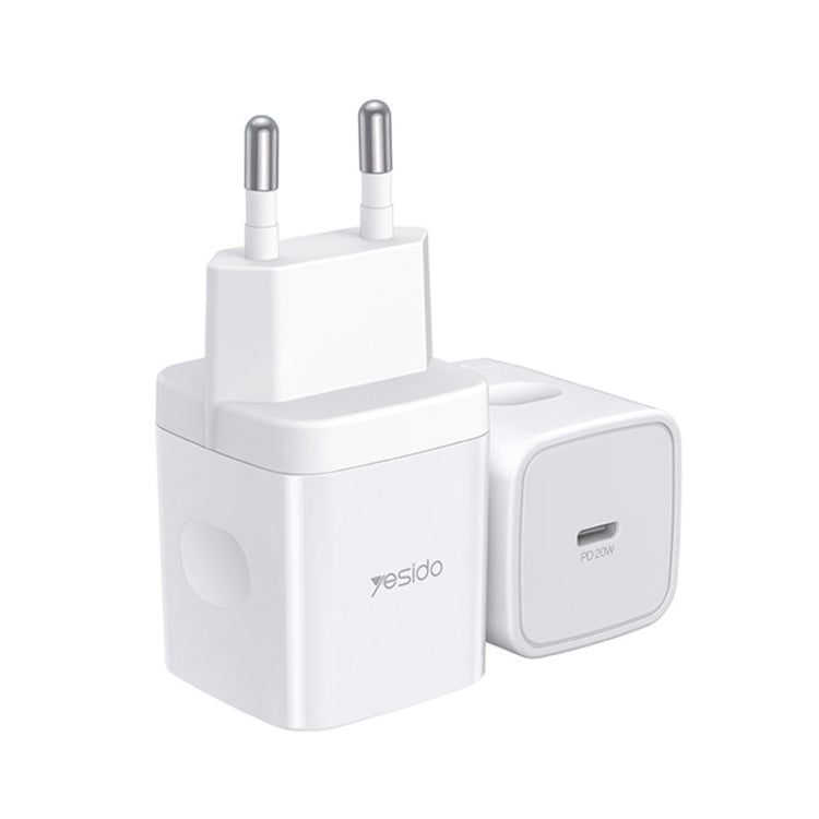 Yesido YC-30 PD 20W Type-C Port Mini Travel Fast Charger(EU Plug) - free shipping - PMC TechLife - Order now!