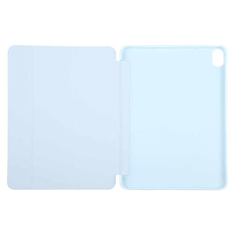 For iPad 10.9 2022 / Air 5 / Air 4 GEBEI 3-folding Holder Shockproof Flip Leather Tablet Case(Sky Blue) - free shipping - PMc TechLife - Order now!