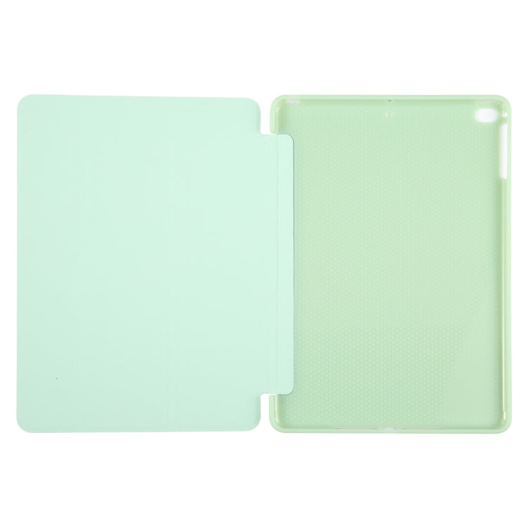 For iPad 9.7 2018 & 2017 / Air / Air2 GEBEI 3-folding Holder Shockproof Flip Leather Tablet Case(Green) - free shipping - PMc TechLife - Order now!