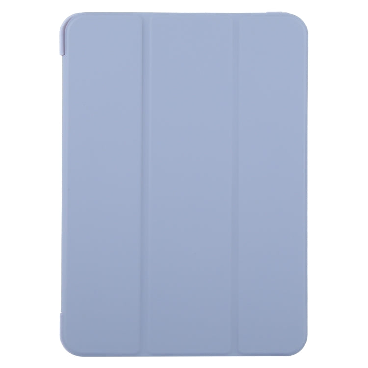 For iPad Pro 11 2024 GEBEI 3-folding Holder Shockproof Flip Leather Tablet Case(Light Purple) - iPad Pro 11 2024 Cases by GEBEI | Online Shopping South Africa | PMC TechLife | Buy Now Pay Later Mobicred
