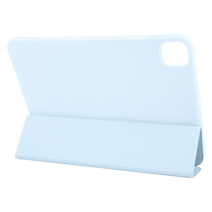 For iPad Air 13 2024 GEBEI 3-folding Holder Shockproof Flip Leather Tablet Case(Sky Blue) - iPad Air 13 2024 Cases by GEBEI | Online Shopping South Africa | PMC Jewellery | Buy Now Pay Later Mobicred