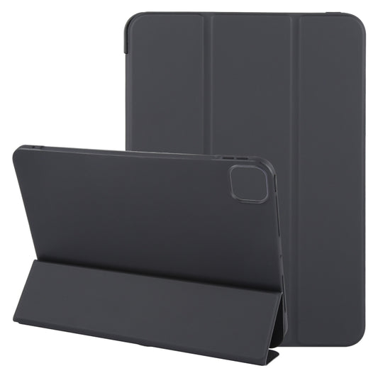 For iPad Pro 13 2024 GEBEI 3-folding Holder Shockproof Flip Leather Tablet Case(Black) - iPad Pro 13 2024 Cases by GEBEI | Online Shopping South Africa | PMC Jewellery | Buy Now Pay Later Mobicred