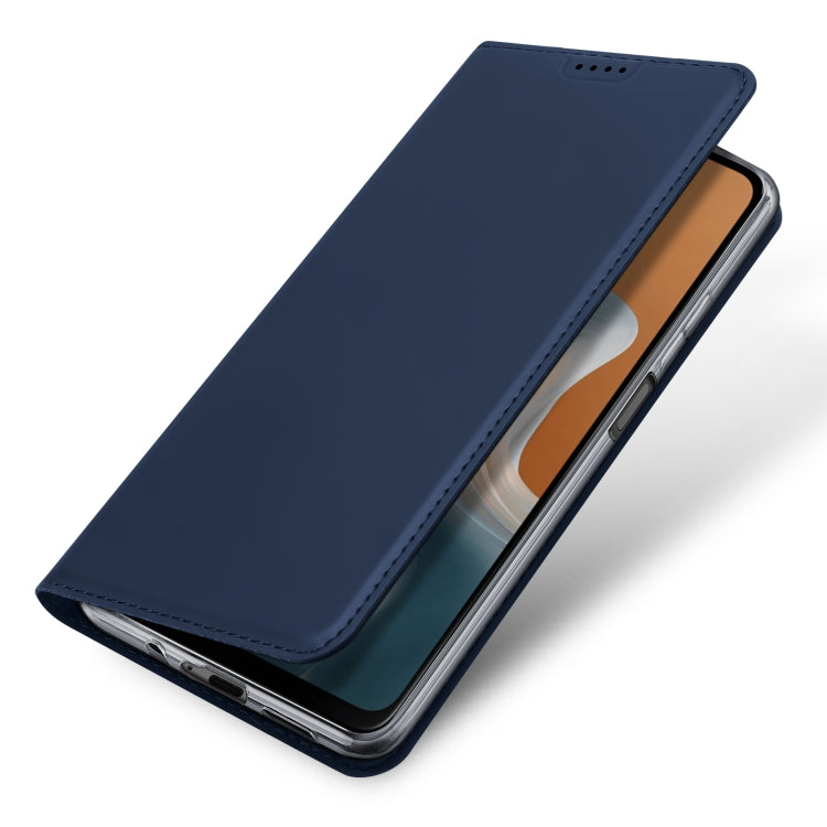 For Motorola Moto G34 DUX DUCIS Skin Pro Series Flip Leather Phone Case(Blue) - Motorola Cases by DUX DUCIS | Online Shopping South Africa | PMC Jewellery | Buy Now Pay Later Mobicred