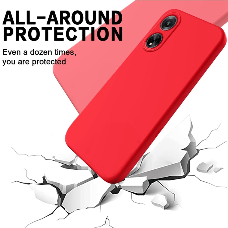 For OPPO F23 5G / A98 5G / A1 5G Pure Color Liquid Silicone Shockproof Phone Case(Red) - OPPO Cases by PMC Jewellery | Online Shopping South Africa | PMC Jewellery