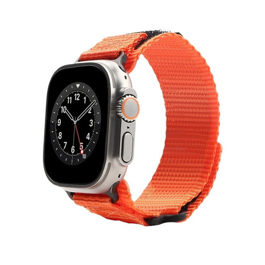 Nylon Two Section Watch Band For Apple Watch Ultra 2 49mm(Orange) - Watch Bands by PMC Jewellery | Online Shopping South Africa | PMC Jewellery | Buy Now Pay Later Mobicred