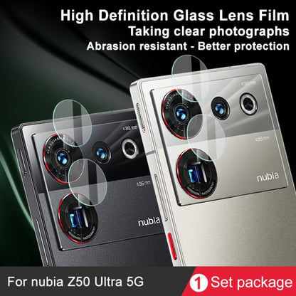 For ZTE nubia Z50 Ultra 5G IMAK Rear Camera Glass Lens Film, 1 Set Package - Other by imak | Online Shopping South Africa | PMC Jewellery