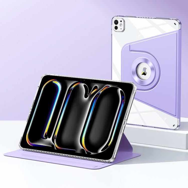For iPad Pro 13 2024 Magnetic Split Leather Smart Tablet Case(Purple) - iPad Pro 13 2024 Cases by PMC TechLife | Online Shopping South Africa | PMC TechLife | Buy Now Pay Later Mobicred