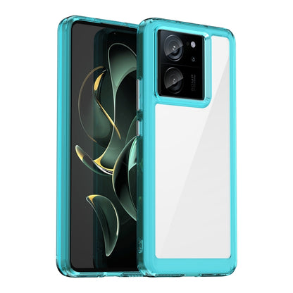 For Xiaomi Redmi K60 Ultra Colorful Series Acrylic Hybrid TPU Phone Case(Transparent Blue) - Redmi K60 Ultra Cases by PMC Jewellery | Online Shopping South Africa | PMC Jewellery | Buy Now Pay Later Mobicred