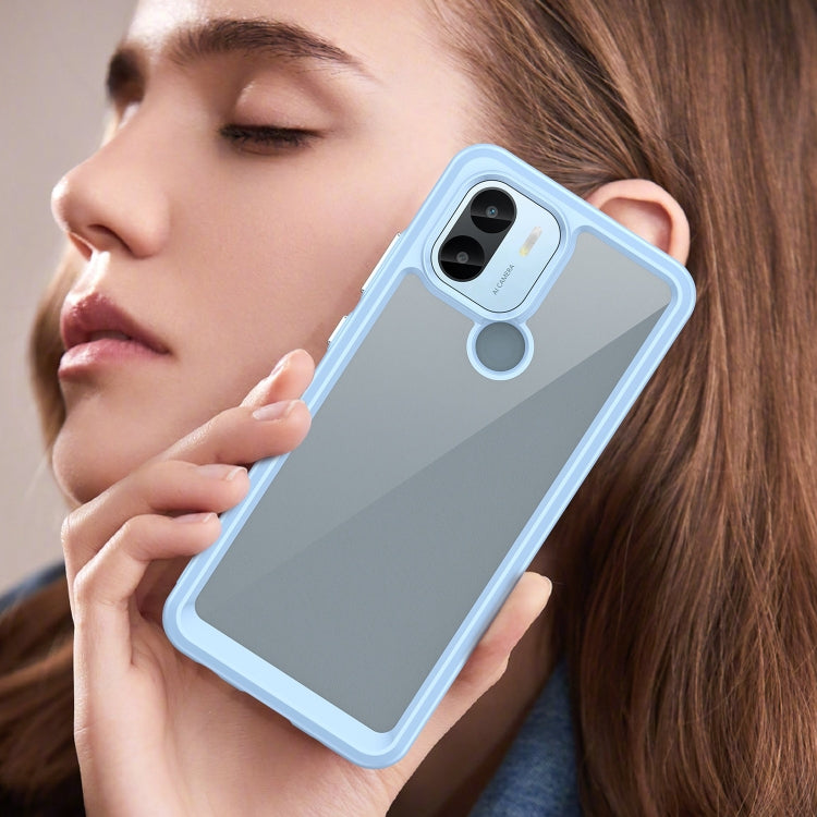 For Xiaomi Poco C50 Colorful Series Acrylic Hybrid TPU Phone Case(Blue) - Xiaomi Cases by PMC Jewellery | Online Shopping South Africa | PMC Jewellery | Buy Now Pay Later Mobicred