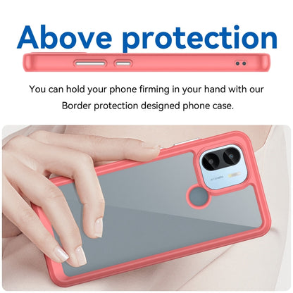 For Xiaomi Poco C50 Colorful Series Acrylic Hybrid TPU Phone Case(Red) - Xiaomi Cases by PMC Jewellery | Online Shopping South Africa | PMC Jewellery | Buy Now Pay Later Mobicred