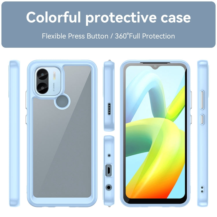 For Xiaomi Redmi A1+ Colorful Series Acrylic Hybrid TPU Phone Case(Blue) - Xiaomi Cases by PMC Jewellery | Online Shopping South Africa | PMC Jewellery | Buy Now Pay Later Mobicred