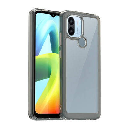 For Xiaomi Redmi A2+ Colorful Series Acrylic Hybrid TPU Phone Case(Transparent Grey) - Xiaomi Cases by PMC Jewellery | Online Shopping South Africa | PMC Jewellery | Buy Now Pay Later Mobicred