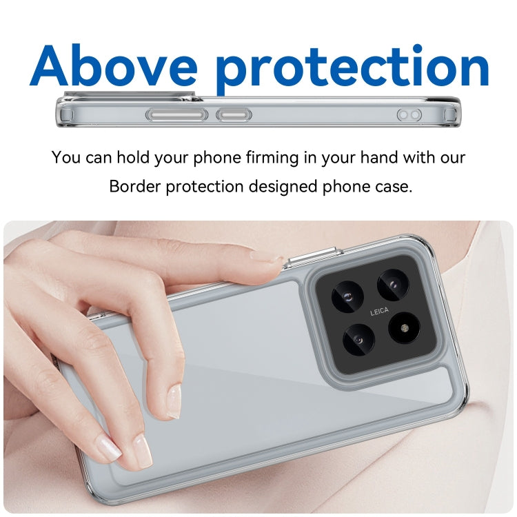 For Xiaomi 14 Pro Colorful Series Acrylic Hybrid TPU Phone Case(Transparent) - 14 Pro Cases by PMC TechLife | Online Shopping South Africa | PMC TechLife | Buy Now Pay Later Mobicred