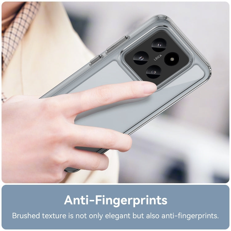 For Xiaomi 14 Pro Colorful Series Acrylic Hybrid TPU Phone Case(Transparent) - 14 Pro Cases by PMC TechLife | Online Shopping South Africa | PMC TechLife | Buy Now Pay Later Mobicred