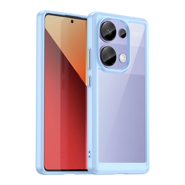 For Redmi Note 13 Pro 4G Global Colorful Series Acrylic Hybrid TPU Phone Case(Blue) - Note 13 Pro Cases by PMC Jewellery | Online Shopping South Africa | PMC Jewellery | Buy Now Pay Later Mobicred