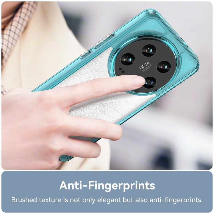For Xiaomi 14 Ultra Colorful Series Acrylic Hybrid TPU Phone Case(Transparent Blue) - 14 Ultra Cases by PMC TechLife | Online Shopping South Africa | PMC TechLife | Buy Now Pay Later Mobicred