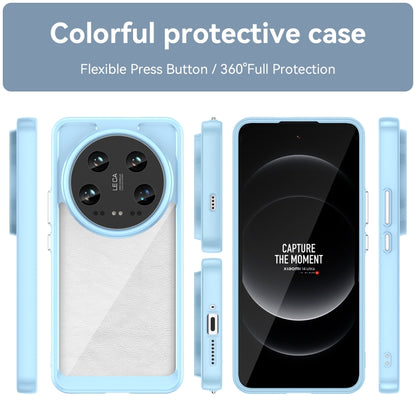 For Xiaomi 14 Ultra Colorful Series Acrylic Hybrid TPU Phone Case(Blue) - 14 Ultra Cases by PMC Jewellery | Online Shopping South Africa | PMC Jewellery | Buy Now Pay Later Mobicred