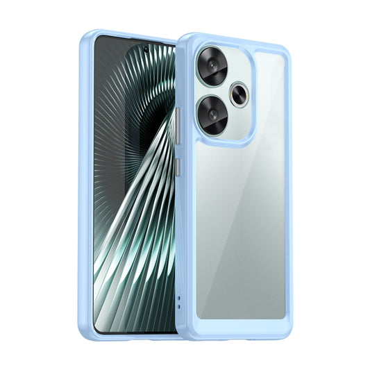 For Xiaomi Redmi Turbo 3 Colorful Series Acrylic Hybrid TPU Phone Case(Blue) - Xiaomi Cases by PMC Jewellery | Online Shopping South Africa | PMC Jewellery | Buy Now Pay Later Mobicred