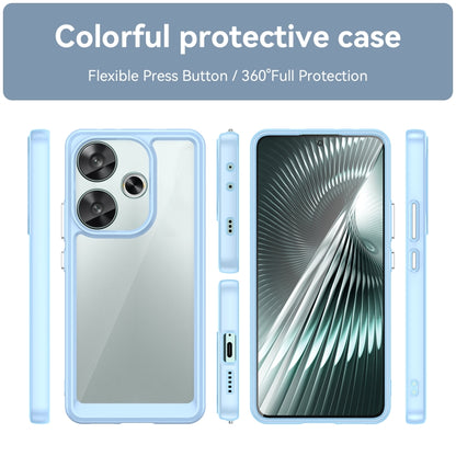 For Xiaomi Redmi Turbo 3 Colorful Series Acrylic Hybrid TPU Phone Case(Blue) - Xiaomi Cases by PMC Jewellery | Online Shopping South Africa | PMC Jewellery | Buy Now Pay Later Mobicred