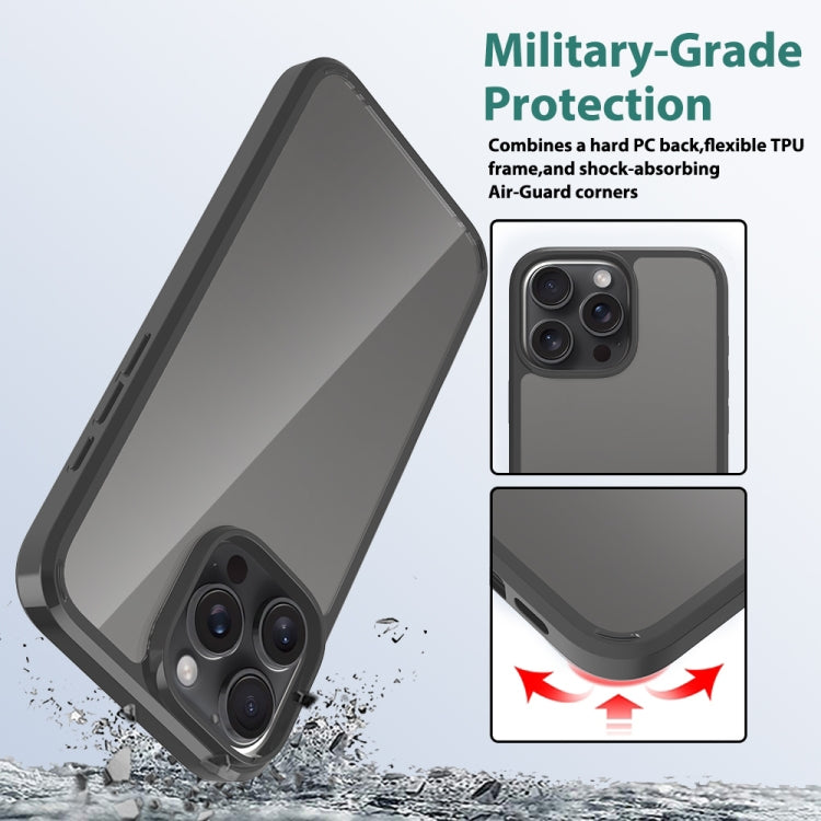 For iPhone 16 Pro Max Scratchproof Acrylic TPU Phone Case(Black) - iPhone 16 Pro Max Cases by PMC Jewellery | Online Shopping South Africa | PMC Jewellery | Buy Now Pay Later Mobicred