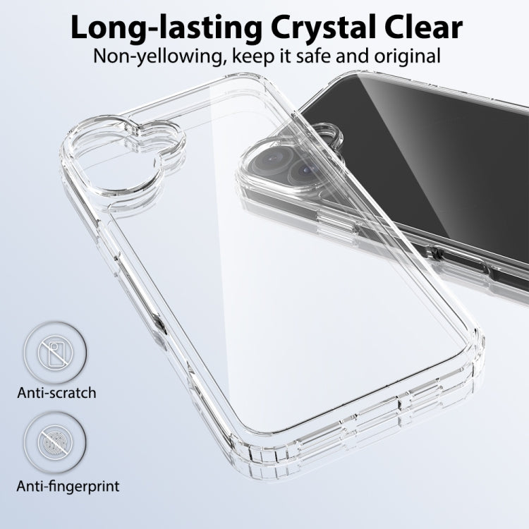 For iPhone 16 Plus Scratchproof Acrylic TPU Phone Case(Transparent) - iPhone 16 Plus Cases by PMC Jewellery | Online Shopping South Africa | PMC Jewellery | Buy Now Pay Later Mobicred