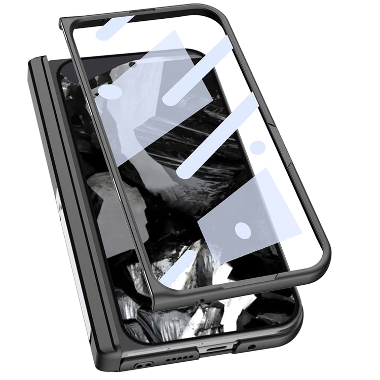 For Google Pixel 9 Pro Fold GKK Integrated Fold Hinge Leather Phone Case with Holder(Black) - free shipping - PMC Jewellery - Order now!