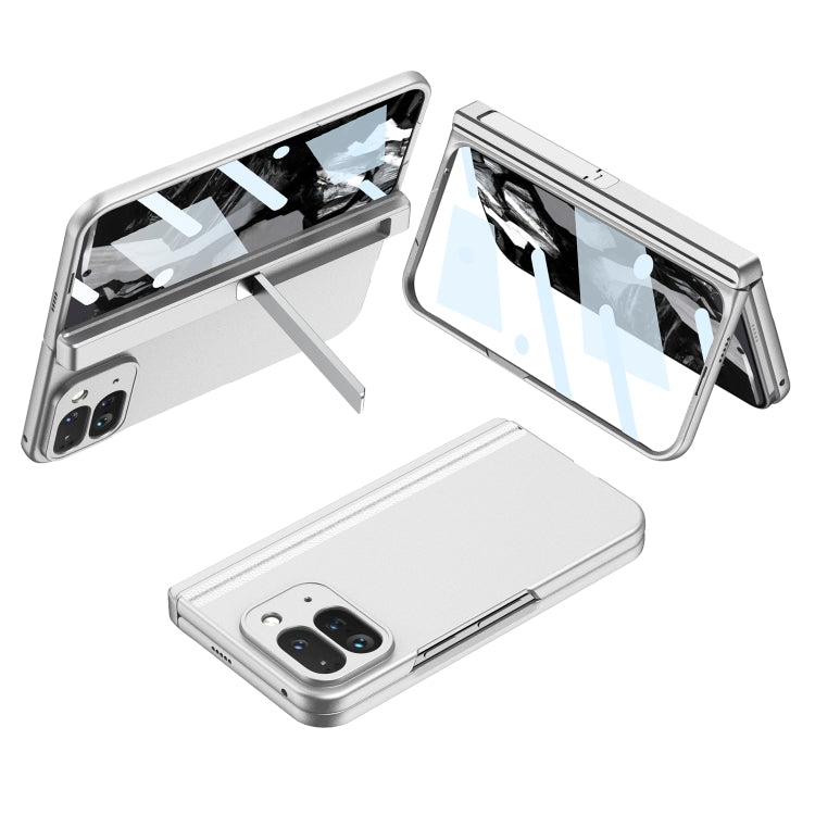 For Google Pixel 9 Pro Fold GKK Integrated Fold Hinge Full Coverage Phone Case with Holder(White) - free shipping - PMC Jewellery - Order now!