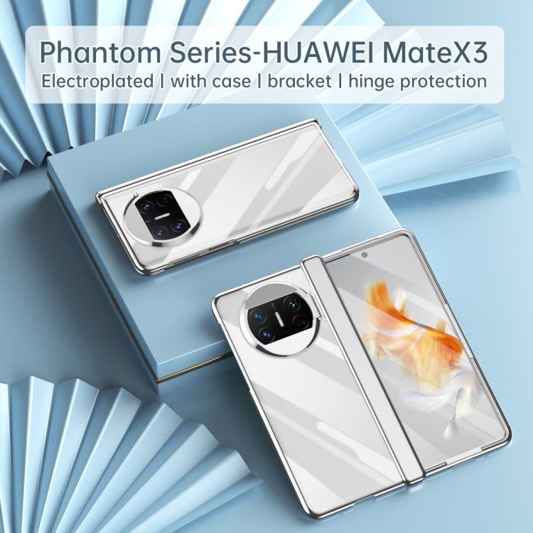For Huawei Mate X3 Electroplating PC Folding Phone Case with Hinge(Gold) - Huawei Cases by PMC TechLife | Online Shopping South Africa | PMC TechLife | Buy Now Pay Later Mobicred