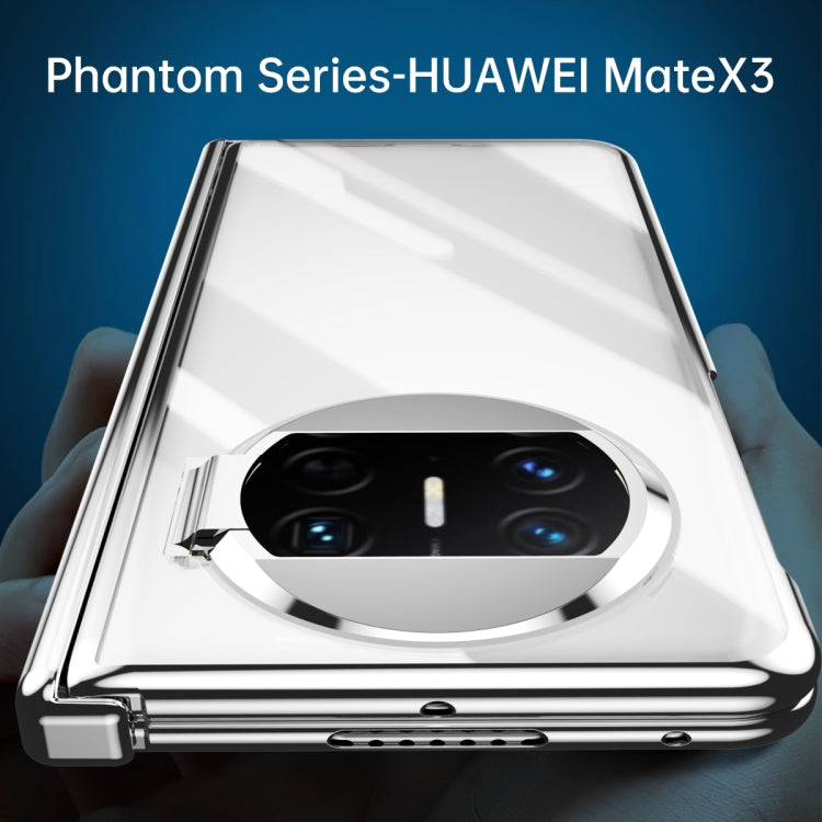 For Huawei Mate X3 Electroplating PC Folding Phone Case with Hinge(Purple) - Huawei Cases by PMC TechLife | Online Shopping South Africa | PMC TechLife | Buy Now Pay Later Mobicred