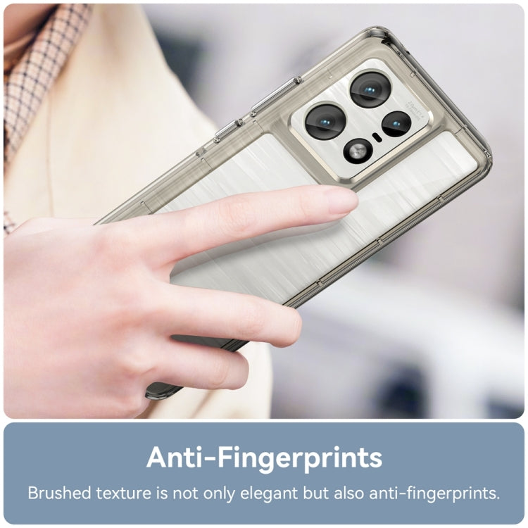 For Motorola Moto Edge 50 Pro Colorful Series Acrylic Hybrid TPU Phone Case(Transparent Grey) - free shipping - PMC TechLife - Order now!