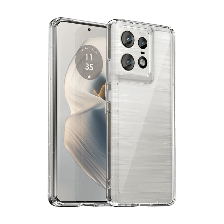 For Motorola Moto Edge 50 Pro Colorful Series Acrylic Hybrid TPU Phone Case(Transparent) - free shipping - PMC TechLife - Order now!