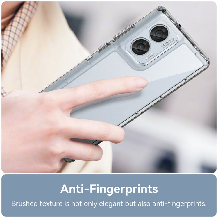 For Motorola Moto Edge 50 Fusion Colorful Series Acrylic Hybrid TPU Phone Case(Transparent) - free shipping - PMC TechLife - Order now!