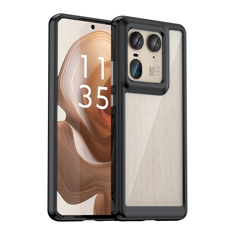 For Motorola Edge 50 Ultra Global Colorful Series Acrylic Hybrid TPU Phone Case(Black) - free shipping - PMC TechLife - Order now!