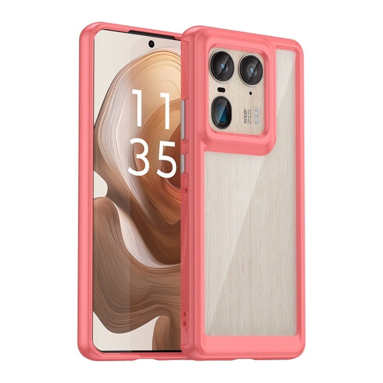 For Motorola Edge 50 Ultra Global Colorful Series Acrylic Hybrid TPU Phone Case(Red) - free shipping - PMC TechLife - Order now!
