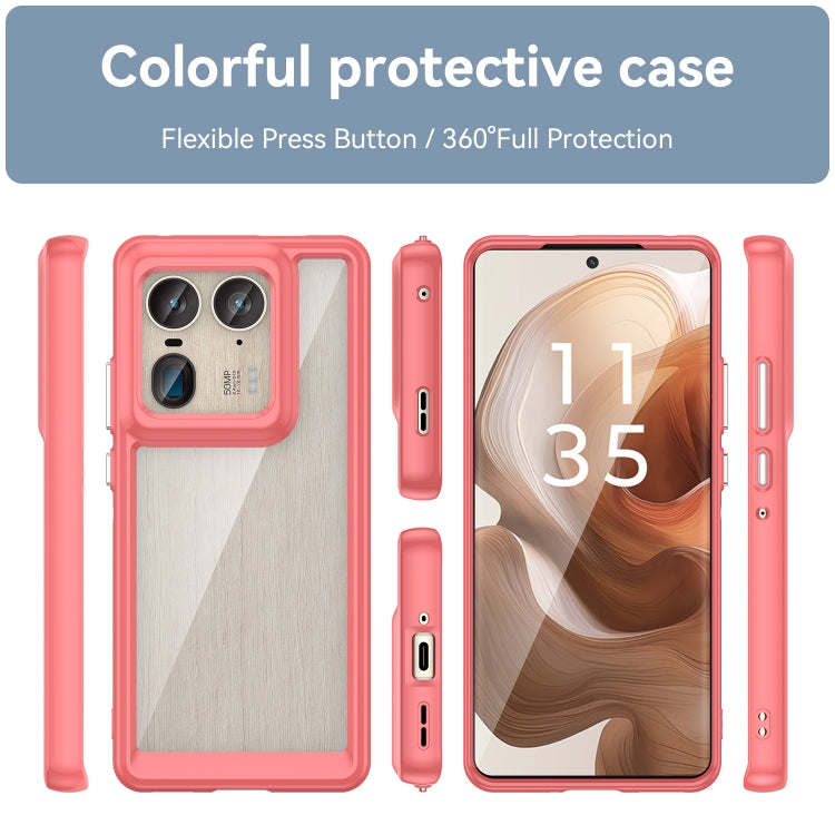 For Motorola Edge 50 Ultra Global Colorful Series Acrylic Hybrid TPU Phone Case(Red) - free shipping - PMC TechLife - Order now!