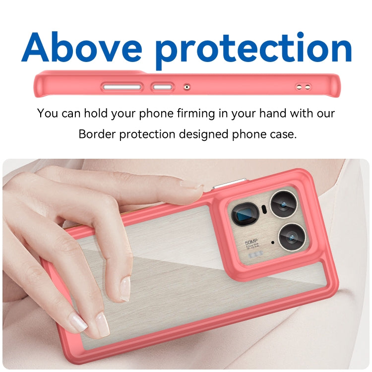 For Motorola Edge 50 Ultra Global Colorful Series Acrylic Hybrid TPU Phone Case(Red) - free shipping - PMC TechLife - Order now!