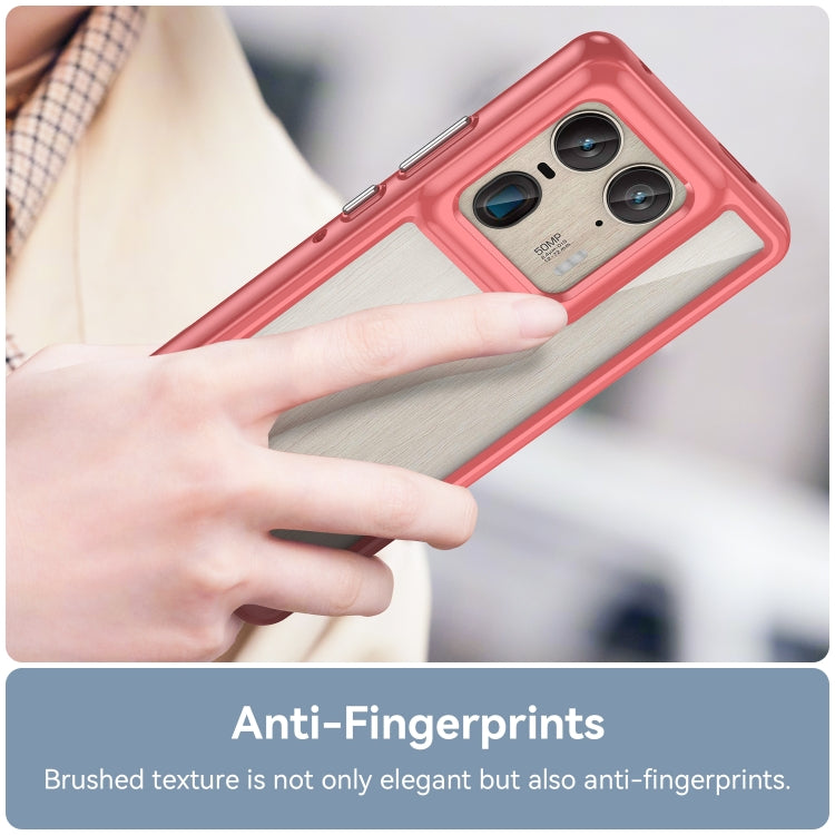 For Motorola Edge 50 Ultra Global Colorful Series Acrylic Hybrid TPU Phone Case(Red) - free shipping - PMC TechLife - Order now!