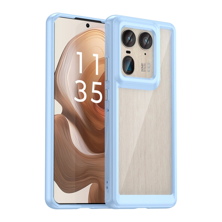 For Motorola Edge 50 Ultra Global Colorful Series Acrylic Hybrid TPU Phone Case(Blue) - free shipping - PMC TechLife - Order now!