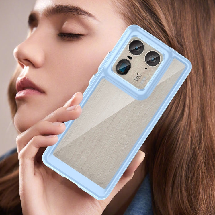 For Motorola Edge 50 Ultra Global Colorful Series Acrylic Hybrid TPU Phone Case(Blue) - free shipping - PMC TechLife - Order now!