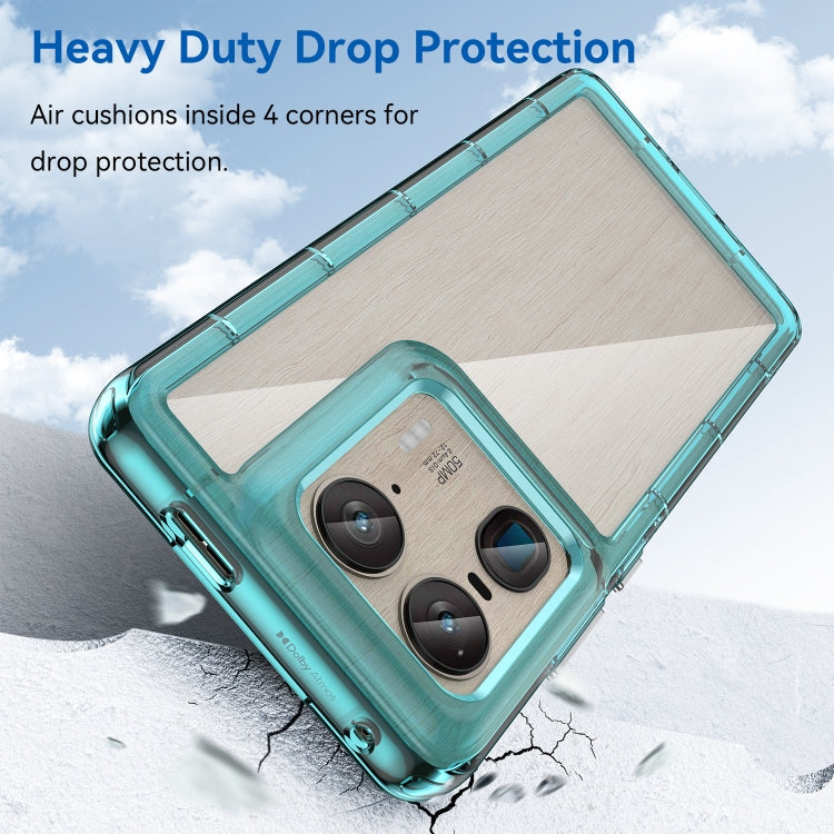For Motorola Edge 50 Ultra Global Colorful Series Acrylic Hybrid TPU Phone Case(Transparent Blue) - free shipping - PMC TechLife - Order now!