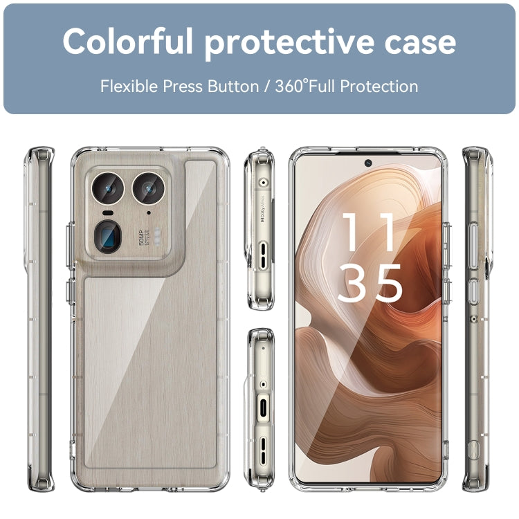 For Motorola Edge 50 Ultra Global Colorful Series Acrylic Hybrid TPU Phone Case(Transparent) - free shipping - PMC TechLife - Order now!