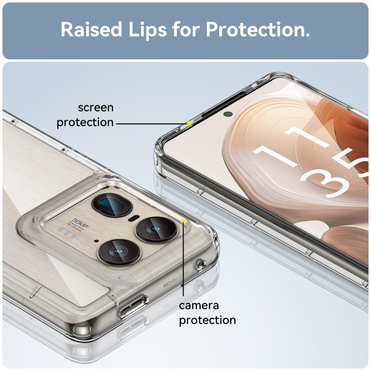 For Motorola Edge 50 Ultra Global Colorful Series Acrylic Hybrid TPU Phone Case(Transparent) - free shipping - PMC TechLife - Order now!