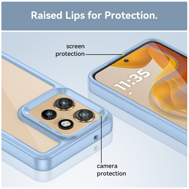 For Motorola Moto S50 Colorful Series Acrylic Hybrid TPU Phone Case(Blue) - free shipping - PMC TechLife - Order now!