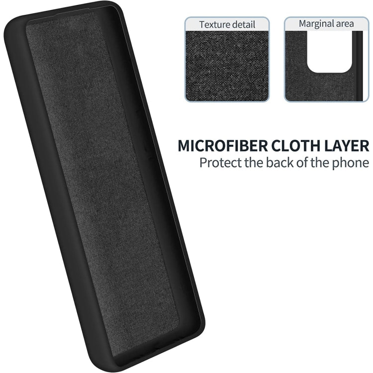 For Motorola Moto G14 Pure Color Liquid Silicone Shockproof Phone Case(Black) - Motorola Cases by PMC TechLife | Online Shopping South Africa | PMC TechLife | Buy Now Pay Later Mobicred