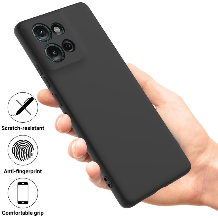 For Motorola Moto G Play 2025 Solid Color Liquid Silicone Dropproof Full Coverage Phone Case(Black) - free shipping - PMC TechLife - Order now!
