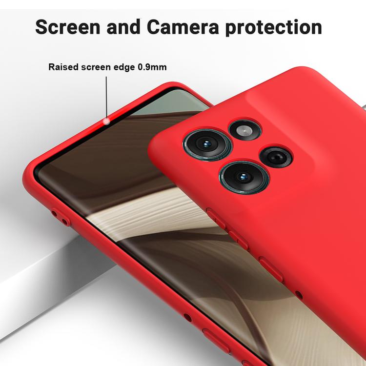 For Motorola Moto G Play 2025 Solid Color Liquid Silicone Dropproof Full Coverage Phone Case(Red) - free shipping - PMC TechLife - Order now!